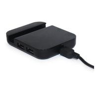 Aquarius Universal Mobile Stand 4 Port Usb Hub Holder Mount Dock Charger Black Uk