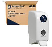 Aquarius Wall Mounted White Manual Hand Wash Dispenser 6948 1 Dispenser