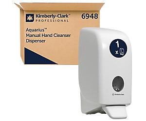 Aquarius Wall Mounted White Manual Hand Wash Dispenser 6948 1 Dispenser
