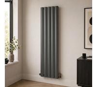 Aquarius Wave Single Panel Vertical Radiator In Anthracite - 1800 X 470mm