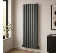 Aquarius Wave Single Panel Vertical Radiator In Anthracite - 1800 X 660mm