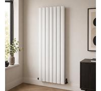 Aquarius Wave Single Panel Vertical Radiator In White - 1800 X 660mm