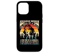 Aquarius woman magical, fearless, and free spirited essence Case for iPhone 12/12 Pro
