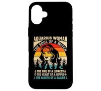 Aquarius woman magical, fearless, and free spirited essence Case for iPhone 16 Plus