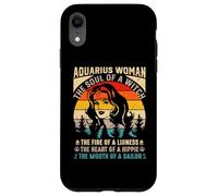 Aquarius woman magical, fearless, and free spirited essence Case for iPhone XR