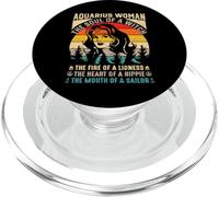 Aquarius woman magical, fearless, and free spirited essence PopSockets PopGrip for MagSafe
