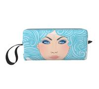 Aquarius Woman Travel Makeup Cosmetic Bag with Handle | Large Men'S Wash Bag Women'S Make Up Case For Bathroom Travel Gym
