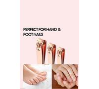 AQUARIUS Women's Envie Nail Clippers Stainless Steel Rose Gold Ergonomic Manicure Cutter Set of 3 Aquarius Rose Gold
