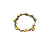 AQUARIUS Women's 'Flower Head Crown' Perfect for Festivals, Yellow Aquarius Yellow One Size