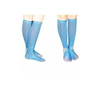 AQUARIUS Women's Mermaid Tail Knee High Boot Socks Design 3 Women Costume Aquarius Multicolor One Size