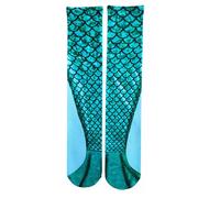AQUARIUS Women's Mermaid Tail Knee High Boot Socks Design 4 Women Casual Aquarius Multicolor One Size