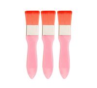 AQUARIUS Women's Pink Paintbrush Style Foundation Makeup Brush 3 Pack Aquarius Pink