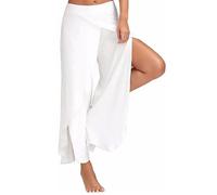 Super Soft Modal Spandex Yoga Pants - White / XL