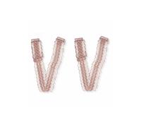 AQUARIUS Women's Women Adjustable Lace Bra Straps & Backless Bra Extension Accessories in Pink Aquarius Pink One Size