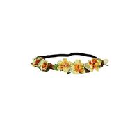 AQUARIUS Women's Yellow Floral Head Garland Crown 2 Pack Aquarius Yellow One Size