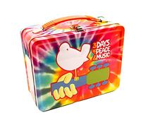 AQUARIUS Woodstock Fun Box - Sturdy Tin Storage Box with Plastic Handle & Embossed Front Cover - Officially Licensed Woodstock Merchandise & Collectible Gift for Kids, Teens & Adults