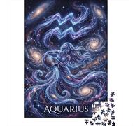 Aquarius Zodiac 1000 Piece Jigsaw Puzzle,Adults & Kids 14+,Impossible Challenge,Gift Idea,Home Wall Decor,Premium Cardboard,Educational Toy,Stress Relief 38x26cm