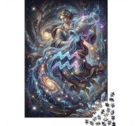 Aquarius Zodiac 1000 Piece Jigsaw Puzzle,Premium Cardboard,Gift Idea,Stress Relief,Impossible Challenge,Educational Toy,Home Wall Decor,Adults & Kids 14+ 38x26cm