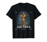 Aquarius Zodiac Bear Astrology Queer Pride Water Bearer Desi T-Shirt
