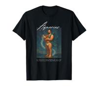 Aquarius Zodiac Bear Retro Beefcake Queer Pride Astrology Ar T-Shirt