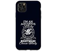 Aquarius Zodiac Best Thing Worst Nightmare Quote Case for iPhone 11 Pro Max