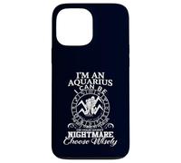 Aquarius Zodiac Best Thing Worst Nightmare Quote Case for iPhone 13 Pro Max