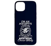Aquarius Zodiac Best Thing Worst Nightmare Quote Case for iPhone 15 Plus