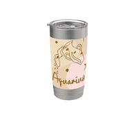 Aquarius Zodiac Minimal Line Celestial Graphic Stainless Steel Insulated Tumbler