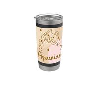 Aquarius Zodiac Minimal Line Celestial Graphic Stainless Steel Insulated Tumbler