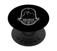 Aquarius Zodiac Sign Aquarian Constellation Scorpio Symbol PopSockets PopGrip: Swappable Grip for Phones & Tablets