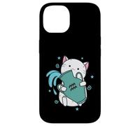 Aquarius Zodiac Sign as a Cat Horoscope Case for iPhone 14