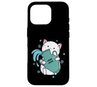 Aquarius Zodiac Sign as a Cat Horoscope Case for iPhone 16 Pro