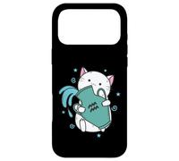Aquarius Zodiac Sign as a Cat Horoscope Case for iPhone 17 Pro Max
