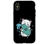 Aquarius Zodiac Sign as a Cat Horoscope Case for iPhone X/XS
