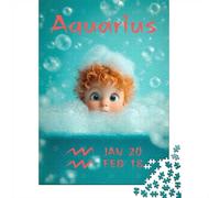 Aquarius Zodiac Sign - Astrology For Kids Jigsaw Puzzle, 1000 Piece