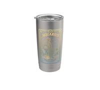 Aquarius Zodiac Sign Astrology Horoscope Design Stainless Steel Insulated Tumbler
