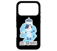 Aquarius Zodiac Sign Cute Cat Theme Astrology Horoscope Case for iPhone 17 Pro