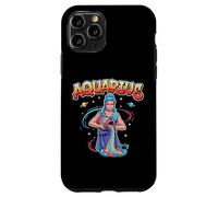Aquarius Zodiac Sign Water Bearer Horoscope Graffiti Case for iPhone 11 Pro