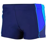 Aquarti Men’s Short Swim Trunks with Contrast Piping, 07 Dark Blue/Blue/Light Blue, 3XL