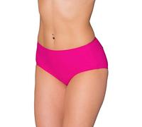 Aquarti Women's Bikini Bottom with Mid Waist and Wide Sides, Pink, 18