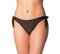 Aquarti Womens' Bikini Bottoms Brazilian with Side Ties, Braun, 12