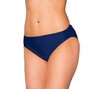 Aquarti Womens' Bikini Bottoms Mid Waist, Dark Blue, 12