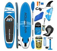 Aquaruna Inflatable Stand Up Paddleboard SUP Inflatable Paddle board with Seat & Accessories Bundle Ultra-Durable Military Grade PVC (AR1)