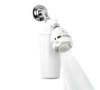 Aquasana Filtered Shower Head - Max Flow Rate w/Adjustable Showerhead - Reduces Over 90% of Chlorine from Hard Water - Carbon & KDF Filtration Media - Soften Skin & Hair - AQ-4100