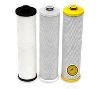 Aquasana Replacement Filter Cartridges for 3-Stage Max Flow Claryum Under Sink Water Filtration System - Filters 99% of Chlorine - 3 Count - AQ-5300+R