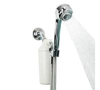 Aquasana Shower Filter | Dermatologist-recommended for softer, healthier skin & hair | Proven to reduce 90% of chlorine for 6 months | High pressure | Chrome wand shower head | AQ-4105CHR