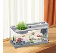 AquaScape Retro Quiet Desktop Fish Tank Starter Kit - Silent Air Pump, Decorative, Off-ice & Home Decor