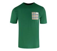 Aquascutum Active Check Pocket Hunter Green T-Shirt - XL - XL