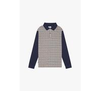 Aquascutum Active Iconic Front Club Check Long-Sleeve Polo - XX Large - Multi