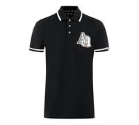 Aquascutum AQ 1851 Embroidered Tipped Polo Shirt - Black - M